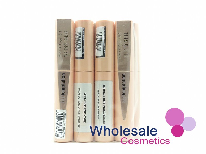 9 x Maybelline X The Gypsy Shrine Total Temptation Black Mascara - GOLD CASE